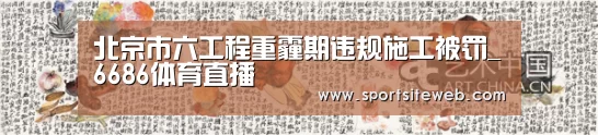 北京市六工程重霾期违规施工被罚_6686体育直播(图3) 6686体育官网